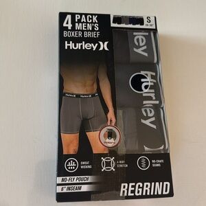 Hurley Boxer Briefs Mens Small 4 Pack